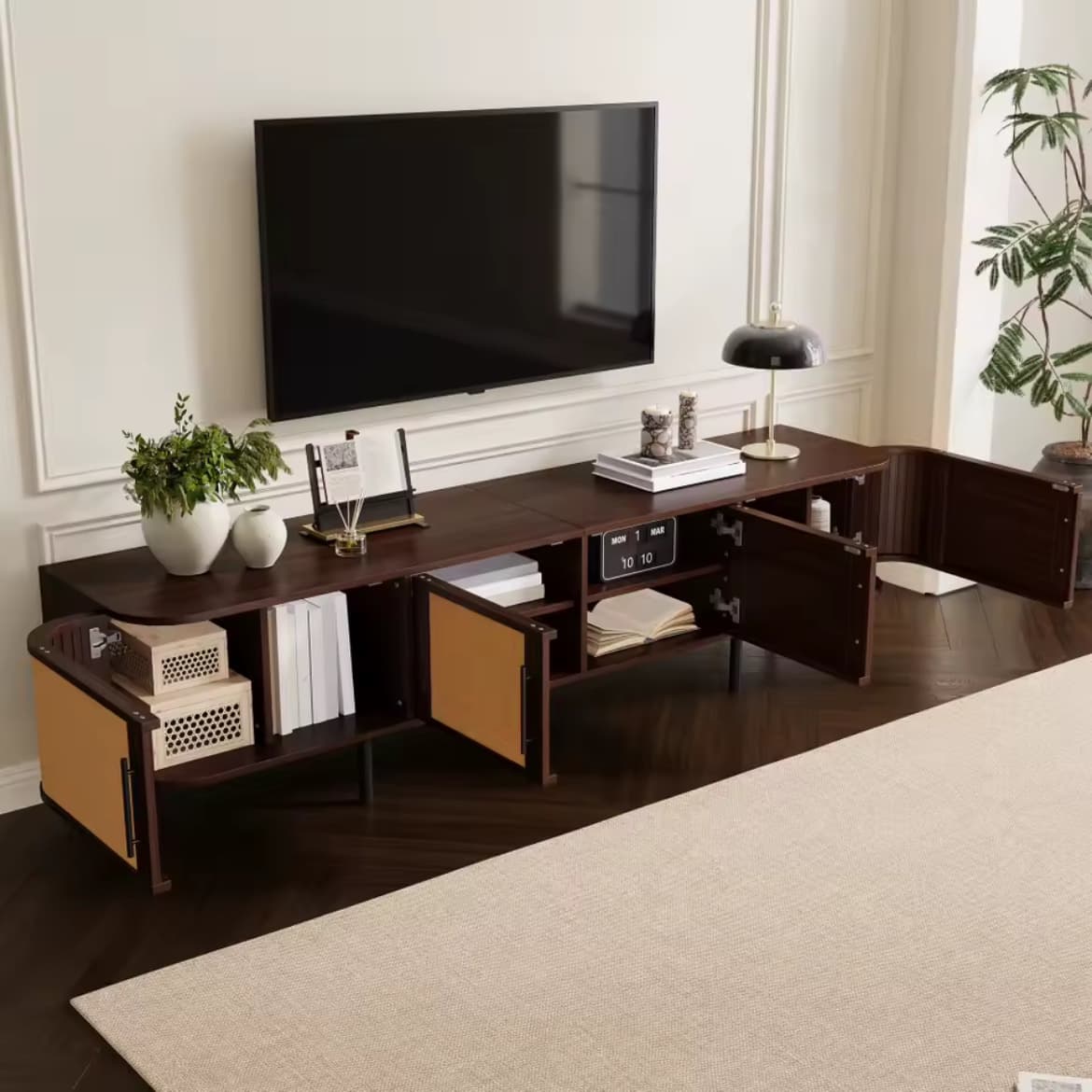 Détails et rangements de Meuble TV Aveline