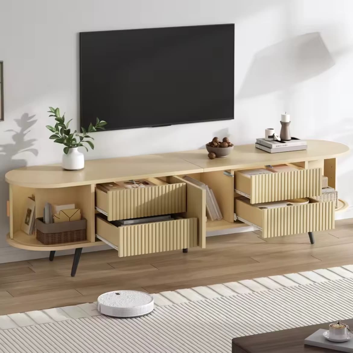 Détails et rangements de Meuble TV Dune